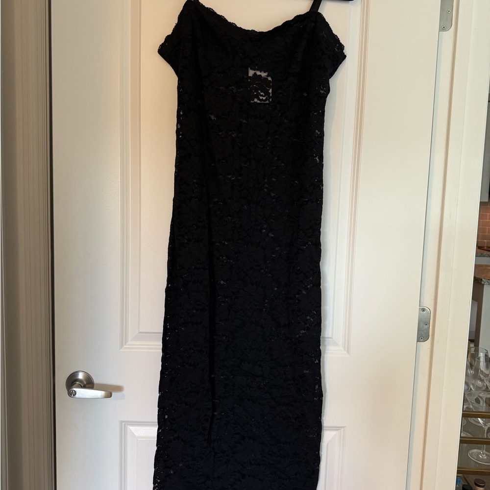 Sheer Black Lace Dress